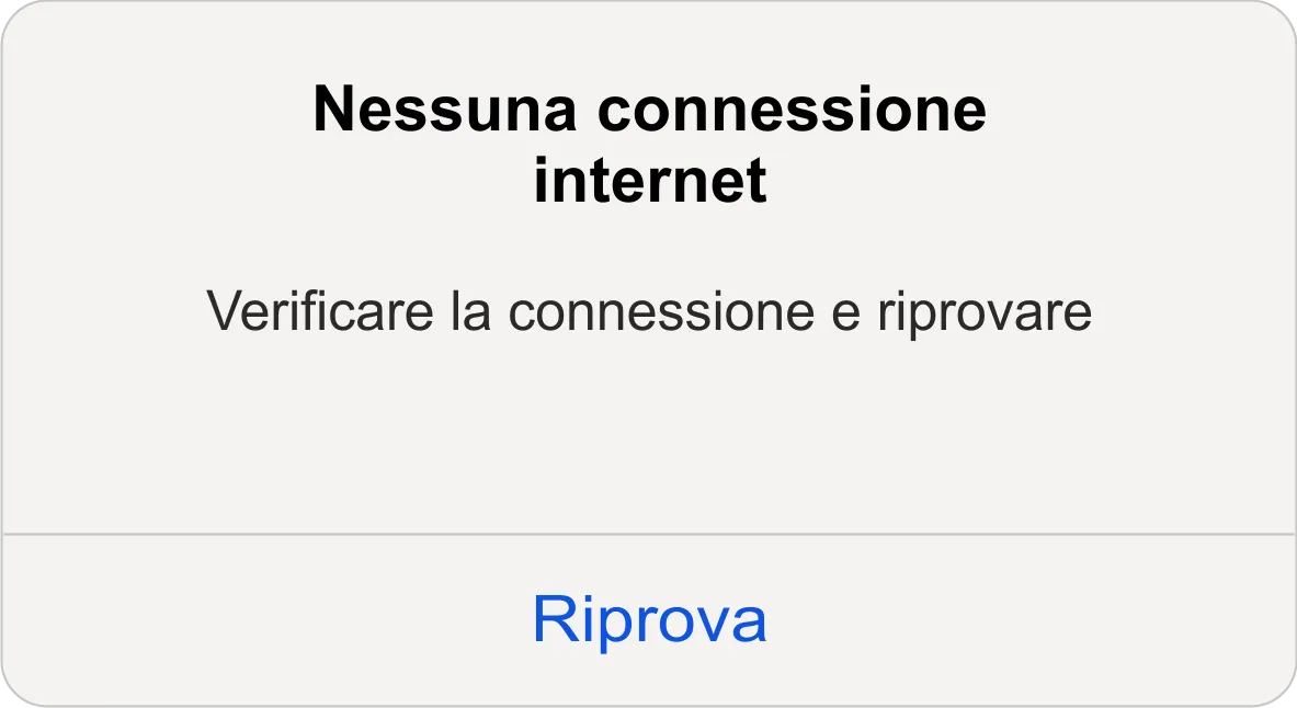 Errore di connessione iOS