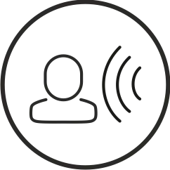 Icona sensore di presenza