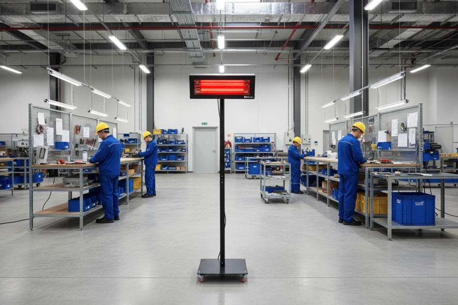 Etna 25 su piantana infrarosso a bassa luminescenza