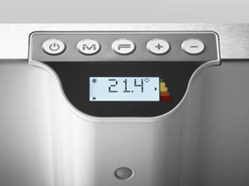 Klima dettaglio display acceso