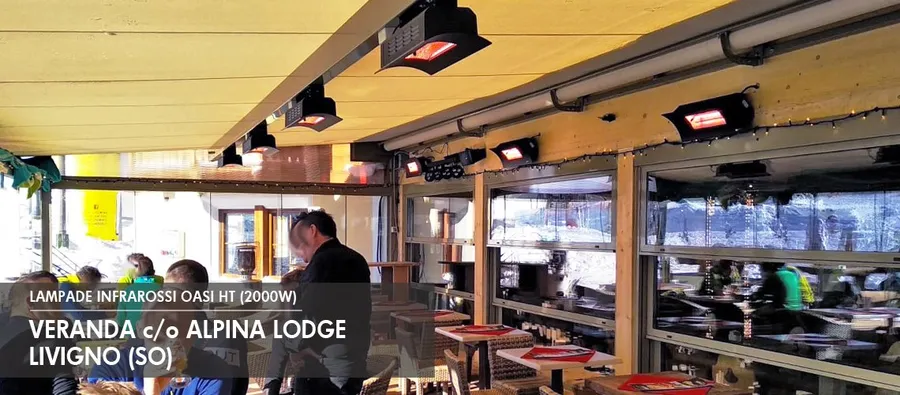 Oasi ht a soffitto in una veranda a Livigno