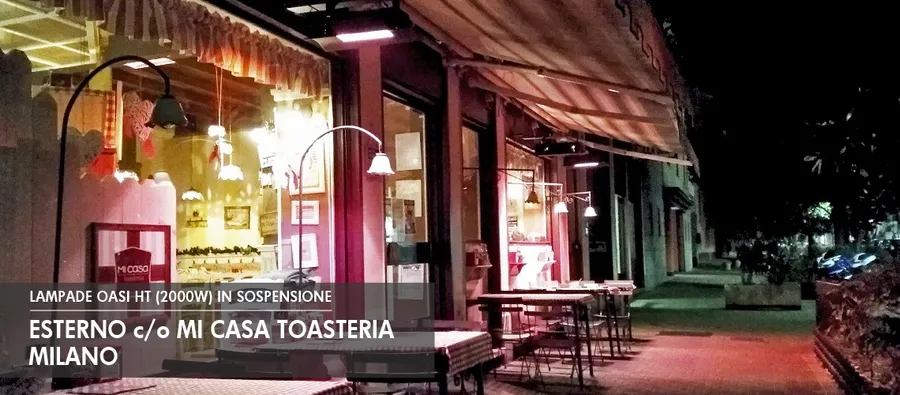 Oasi HT per area esterna sul marciapiede antistante il locale