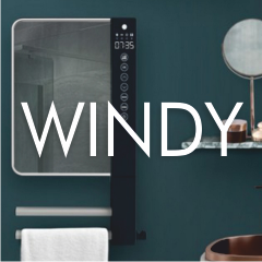 Programmable wall mounted fan heaters WINDY │ Radialight