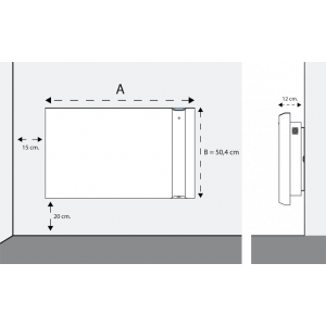 Digital Dual-Therm electric radiator - KLIMA 15